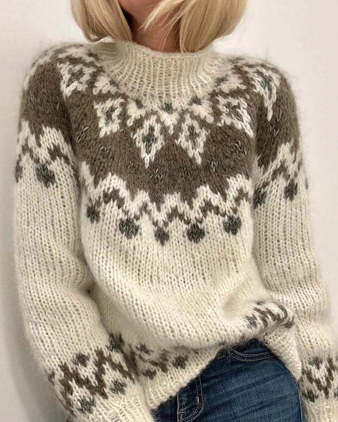 Casual Knit Sweater e8d3