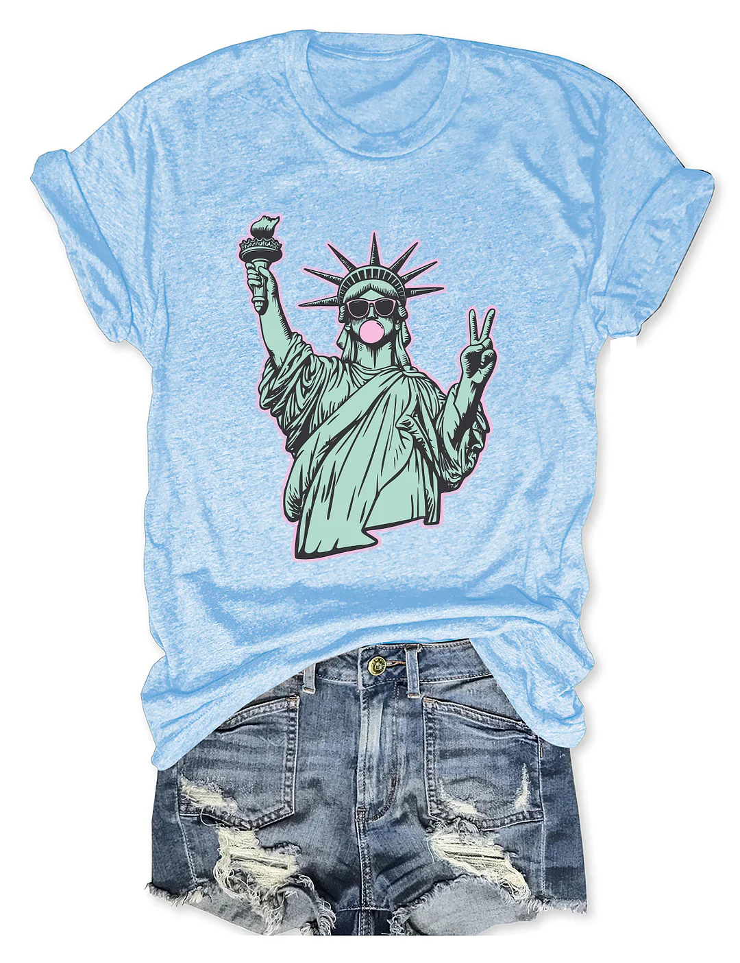 4th Of July Statue Of Liberty T-shirt