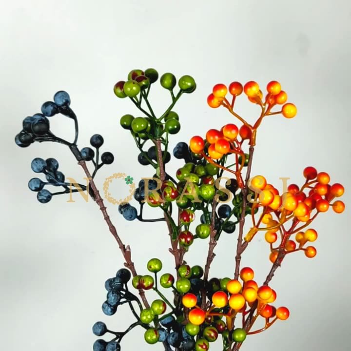 Artificial Small Berry Blueberry  Fake Flowers