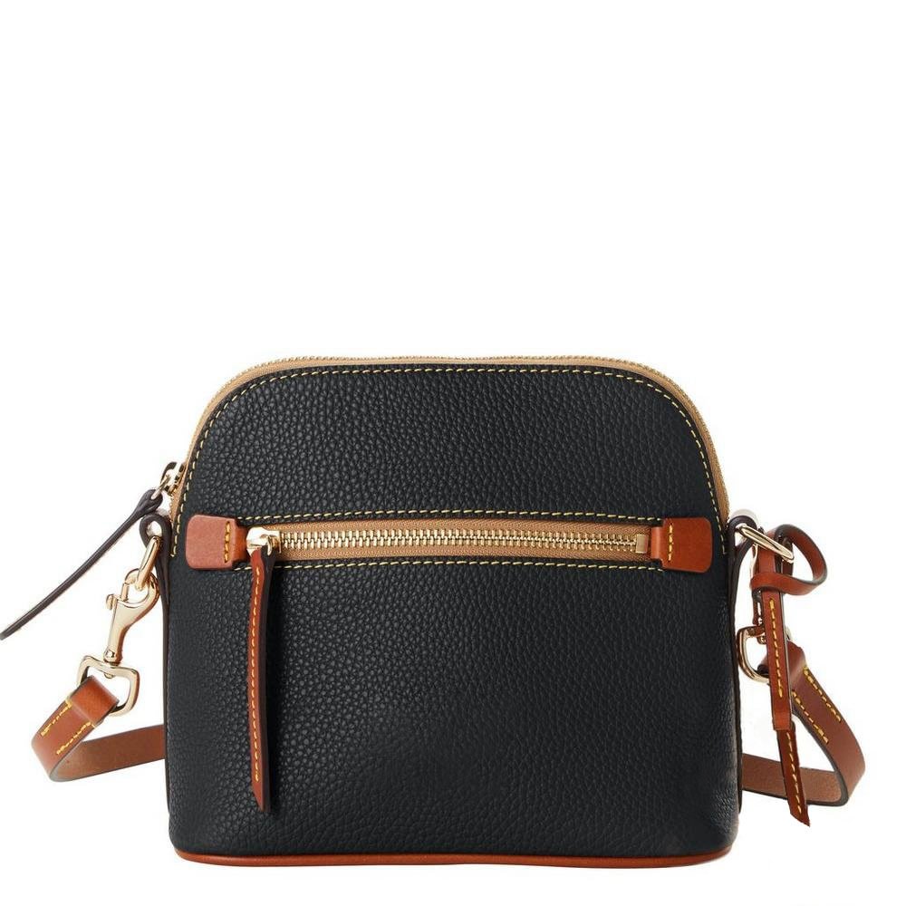 pebble grain domed crossbody