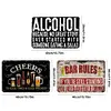 [US Local Warehouse]3PCS Alcohol - Vintage Metal Signs Set - 30*40cm