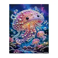 Starry Sea Jellyfish - Pearls Painting