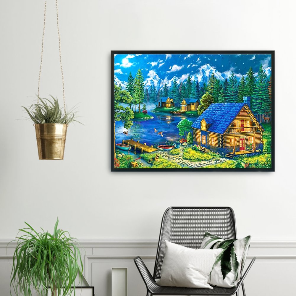 Rhine Town-11CT Stamped Cross Stitch Kit(36x46cm)