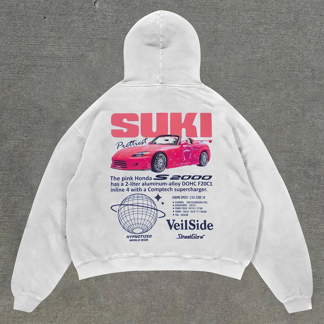 Stylish personalized printed racing hoodie