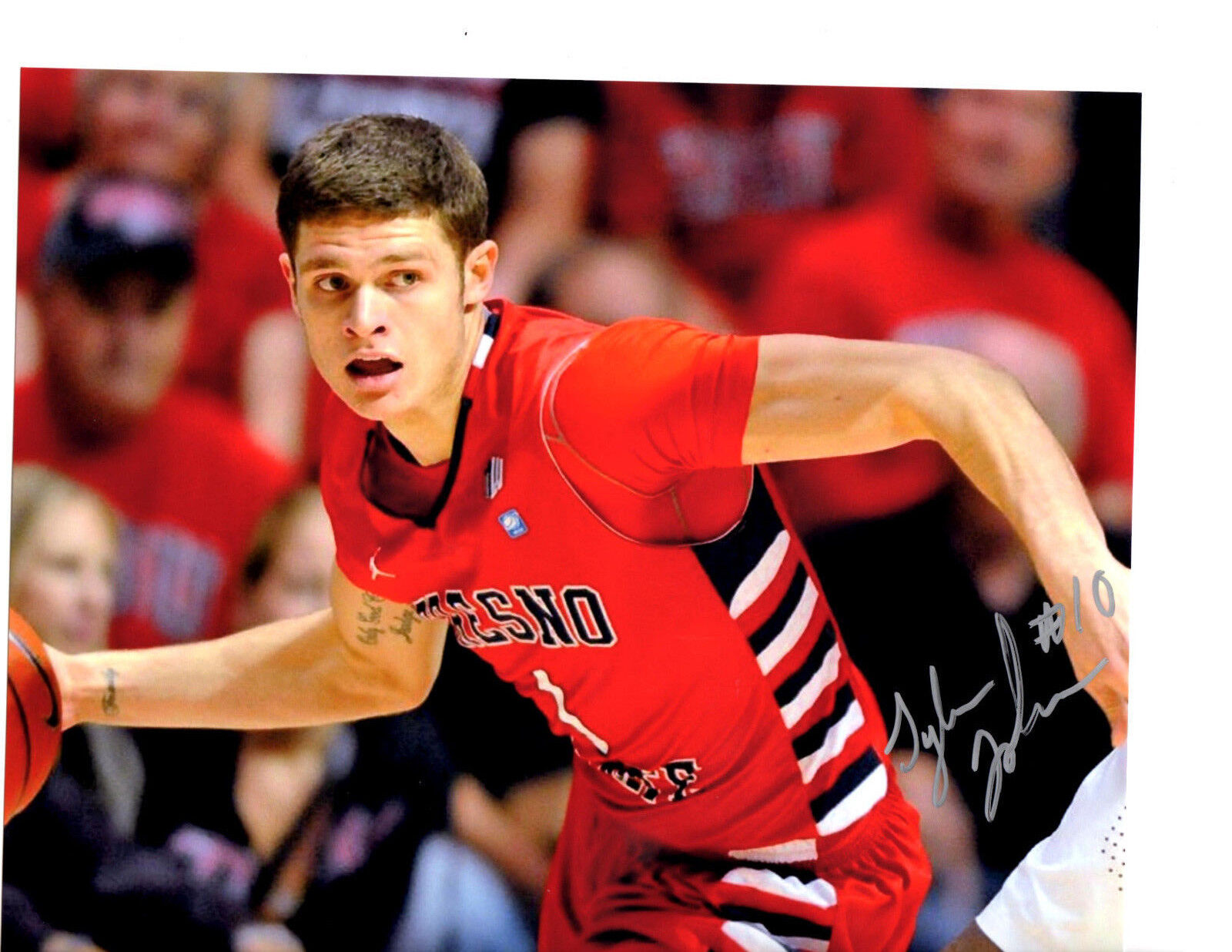 Tyler Johnson Fresno St hand signed autographed 8x10 Photo Poster painting with COA Miami Heat