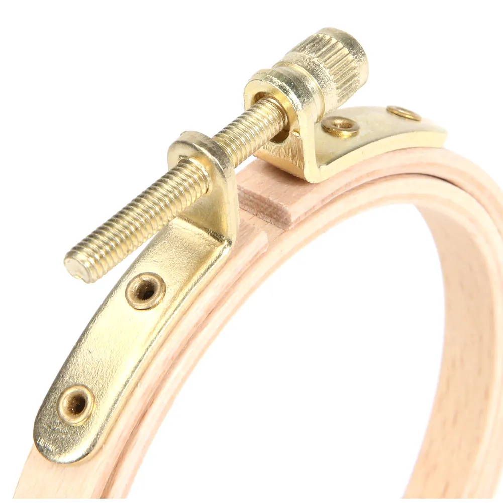 DIY Wooden Cross Stitch Frame Needlework Hoop Ring Hand Embroidery Tool