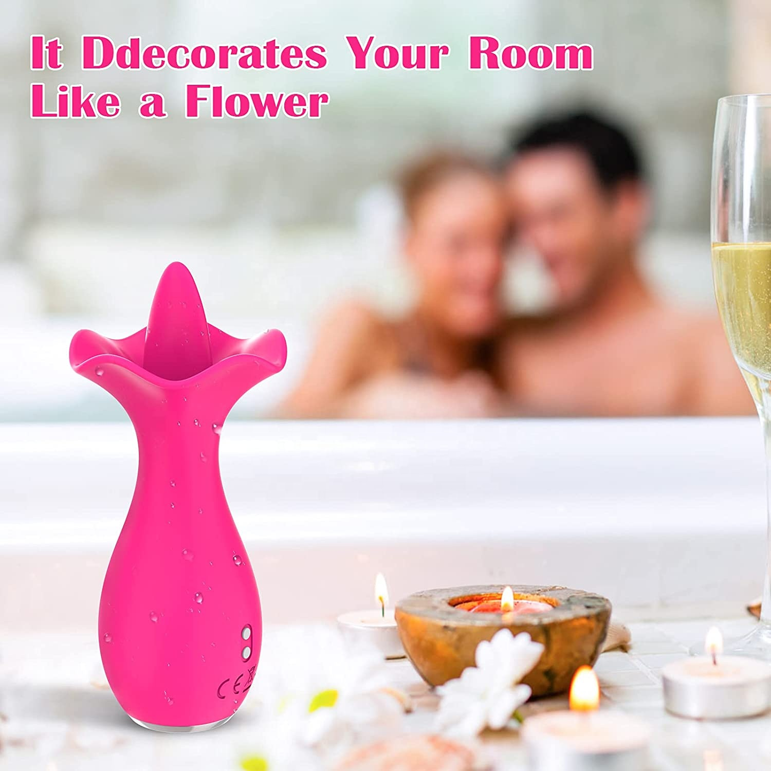 rose vibrator · rose-shaped rose clit massager