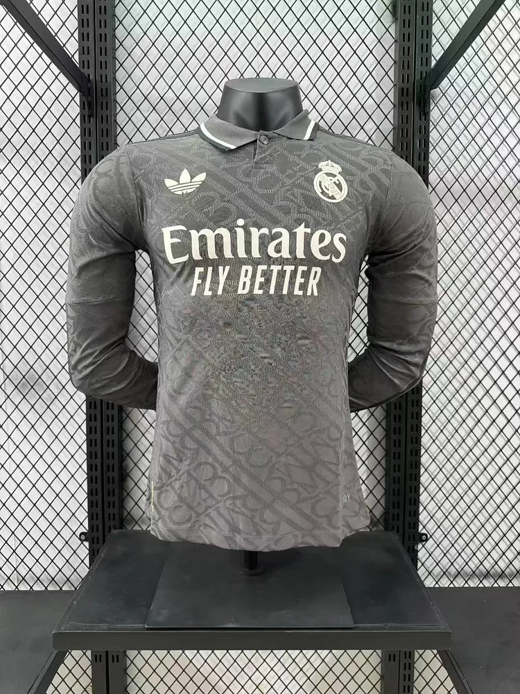 2024-25 Real Madrid Away Long Sleeve Jersey - Player Edition