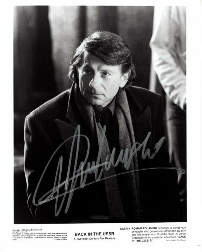 Roman polanski signed autographed 8x10 original press Photo Poster painting