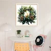 Green Christmas Wreath-11CT Counted Cross Stitch 40*40cm