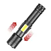 COB LED Flashlight USB Rechargeable IPX4 Waterproof Torch (1x26650 XHP160)