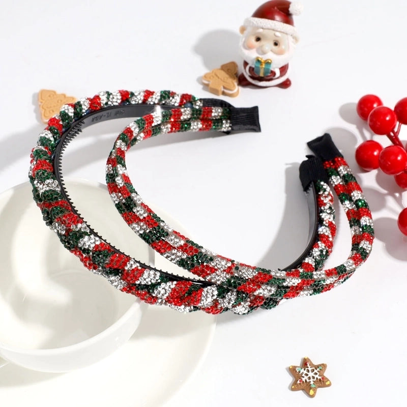 Women’s Vacation Minimalist Multicolor Rhinestone Inlay Rhinestones Hair Band