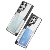 Card Slot Wallet Phone Case Transparent Hard Back Cover With Card Holder for Samsung S35 S24 Ultra S23 S22 PC Phone Case