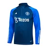 2023/2024 Manchester United Half-Pull Training Suit Royal Blue Football Shirt 1:1 Thai Quality