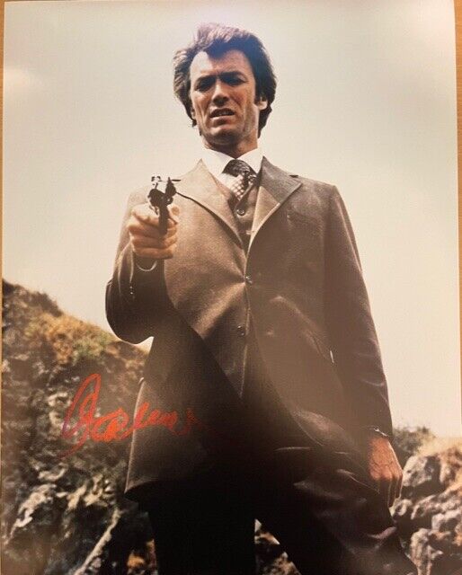 CLINT EASTWOOD SIGNED 14X11 DIRTY HARRY Photo Poster painting UACC REG 242 (4)