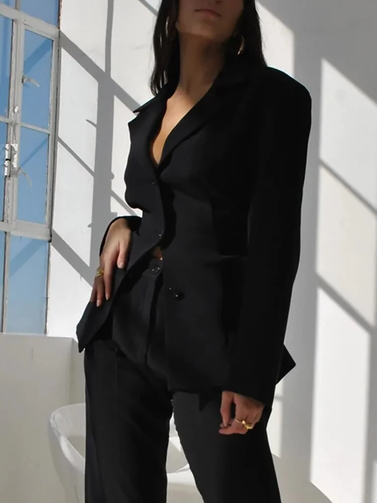 Cyber Monday Big Sales Blazer Skirt Sets Women Autumn Long Sleeve Blazer Coats Mini Dress Suit Elegant High Street Two Piece Sets Womens Outfits