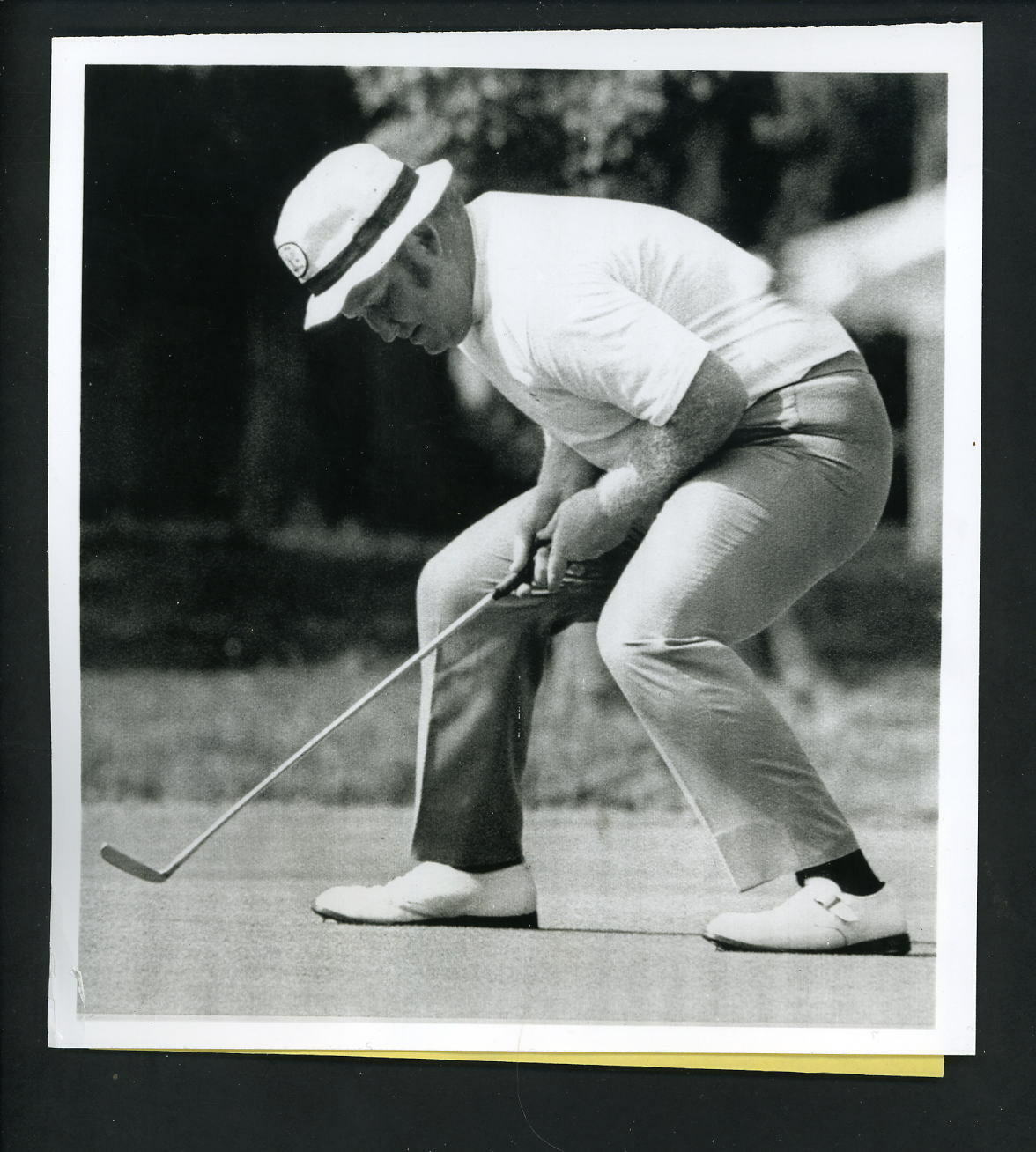 Bob Murphy opening round lead 1969 U.S. Open Cypress Creek Houston Press Photo Poster painting