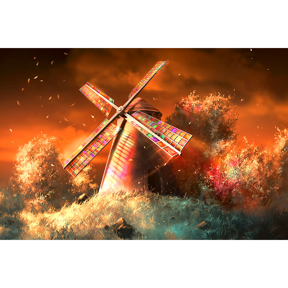 

Colorful Windmill - 1000 Pieces Jigsaw Puzzle, 501 Original
