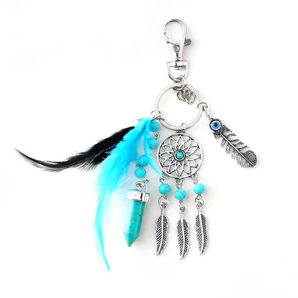 Alloy Aesthetic Key Chain with Tassel Bag Pendant for Women Car Key Purse Wallet