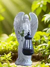Solar Angel Statue Light Waterproof Fairy Figurine Decor Lamp Home Decoration
