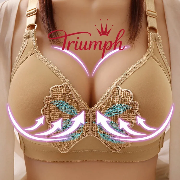 Triumph -Seksowny cienki biustonosz bez stalowych pierścieni