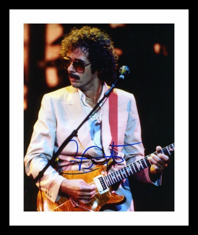 Carlos Santana Autograph Signed & Framed Photo Poster painting 2