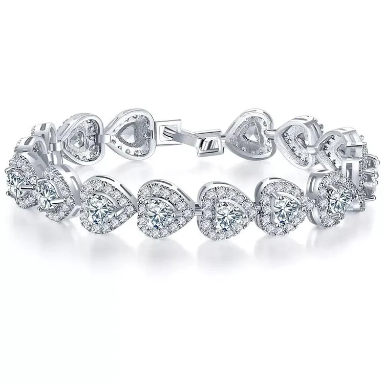Sweet Armband Heart Diamond Bracelets-VESSFUL