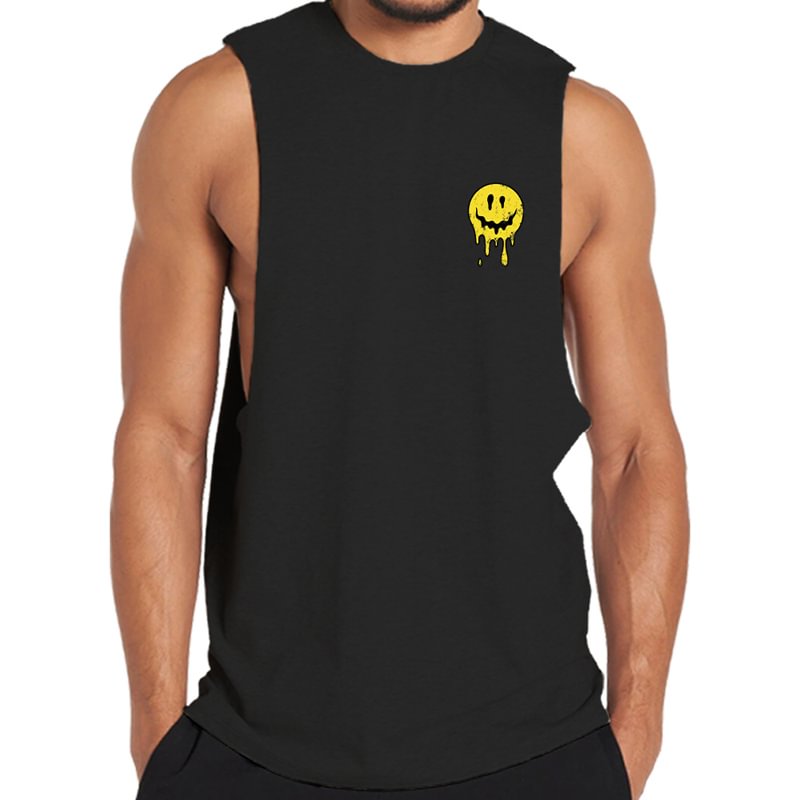 Cotton Smile Graphic Men's Tank Top tacday