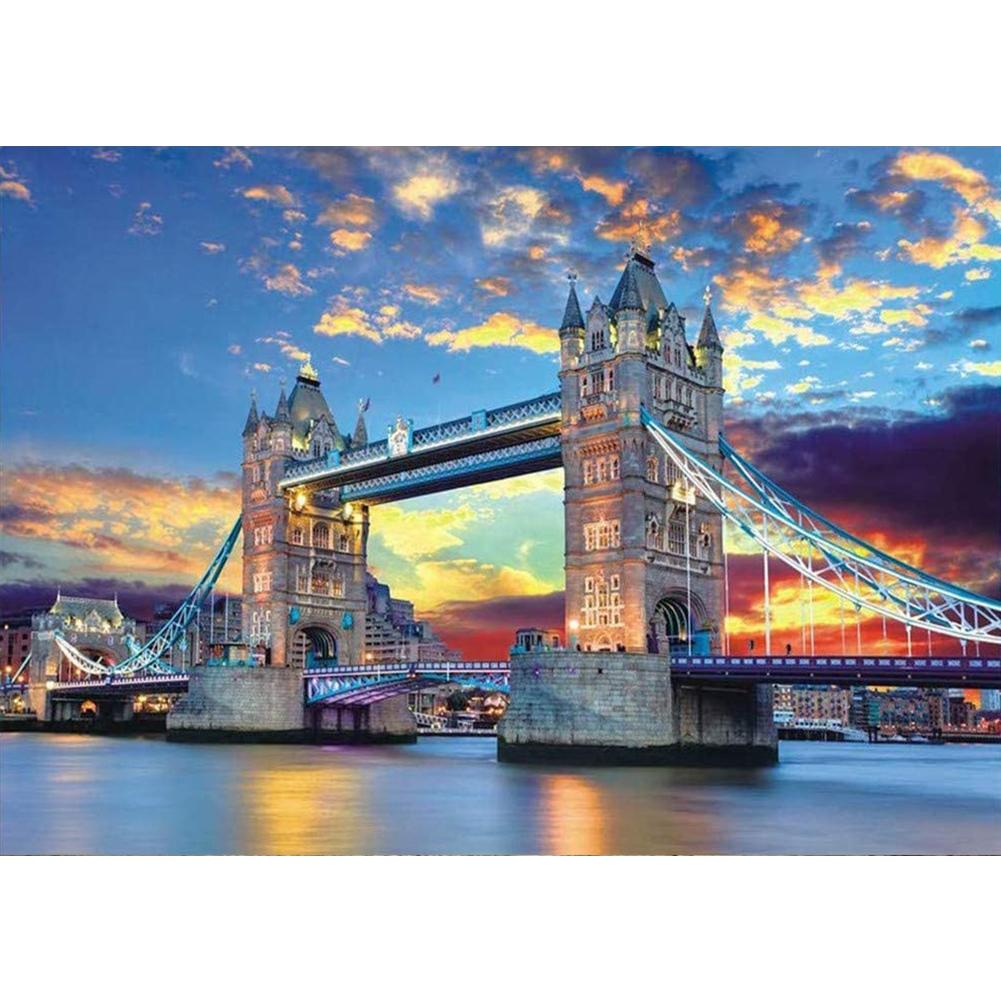 

40*30CM-Round Drill Diamond Painting-Famous Bridge, 501 Original