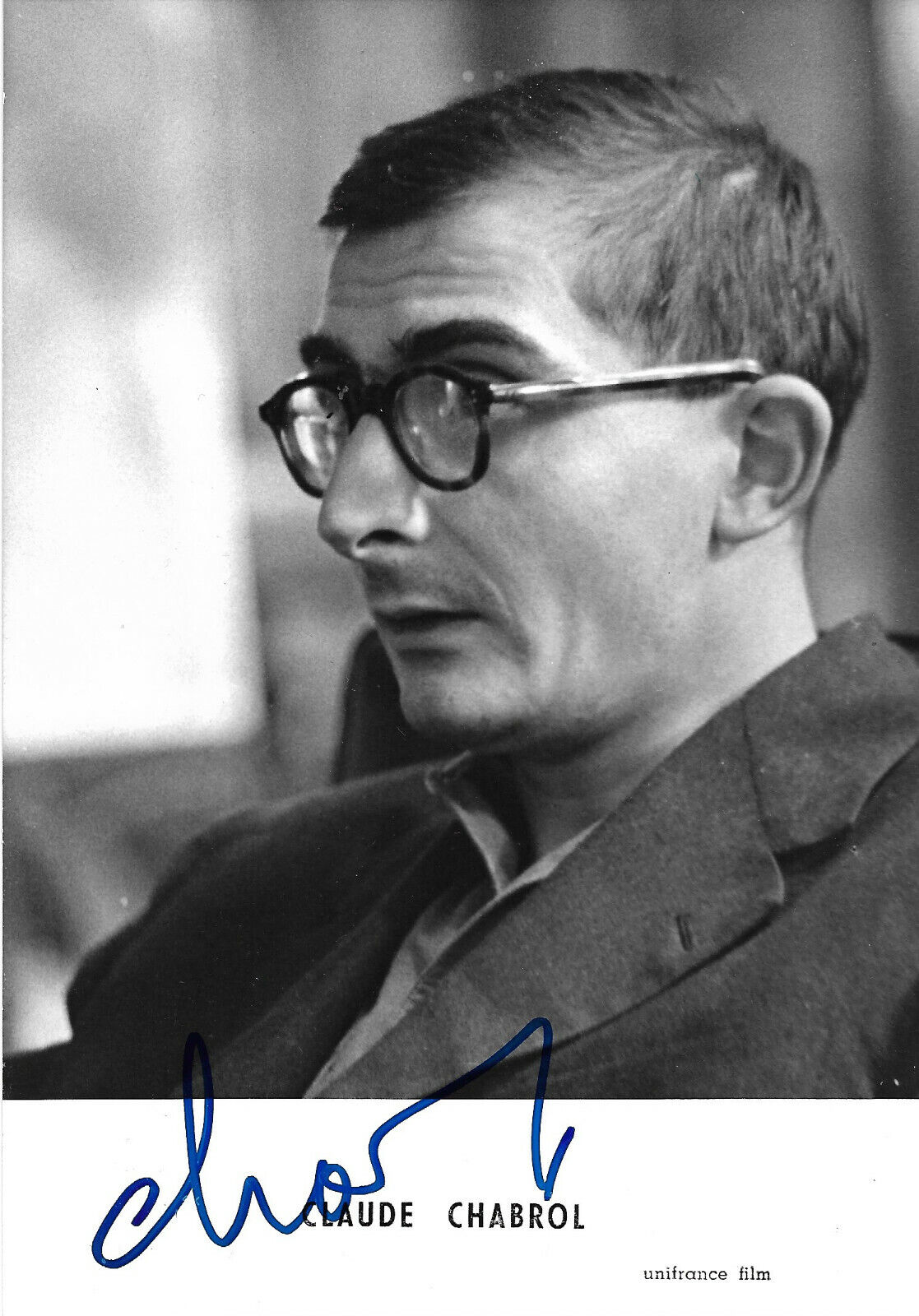 Claude Chabrol Director signed 5x7 inch Photo Poster painting autograph