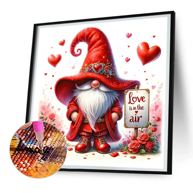 Valentine'S Day Goblin 30*30cm(canvas) full round drill diamond painting  2.99