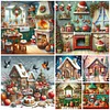 (Multi-Style) Christmas House-11CT Stamped Cross Stitch 50*50cm