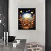 Diamond Painting -DIY Round Partial AB Drill Cartoon Town(45x55cm)