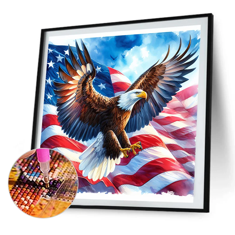 Partial AB Diamond Painting - Full Square Drill - Eagle(Canvas|45*45cm)
