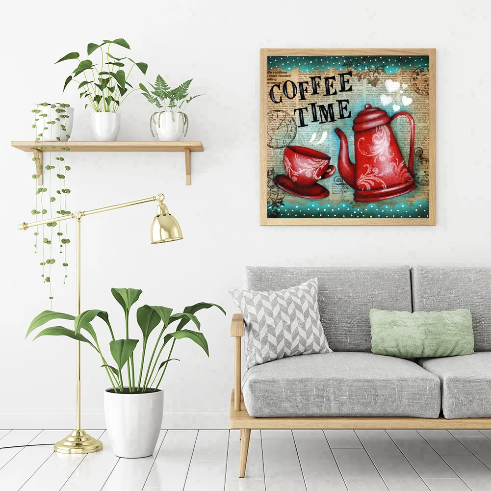 Diamond Painting - Full Round Drill - Coffee Time(30*30cm)