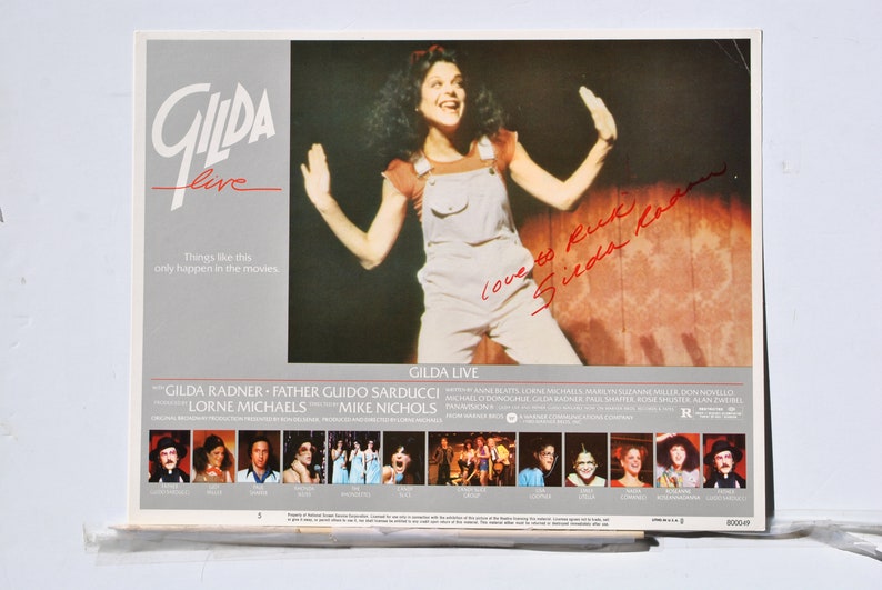 GILDA RADNER LIVE signed Photo Poster painting Live From New York Gene Wilder Saturday Night Live 11x 14 wcoa