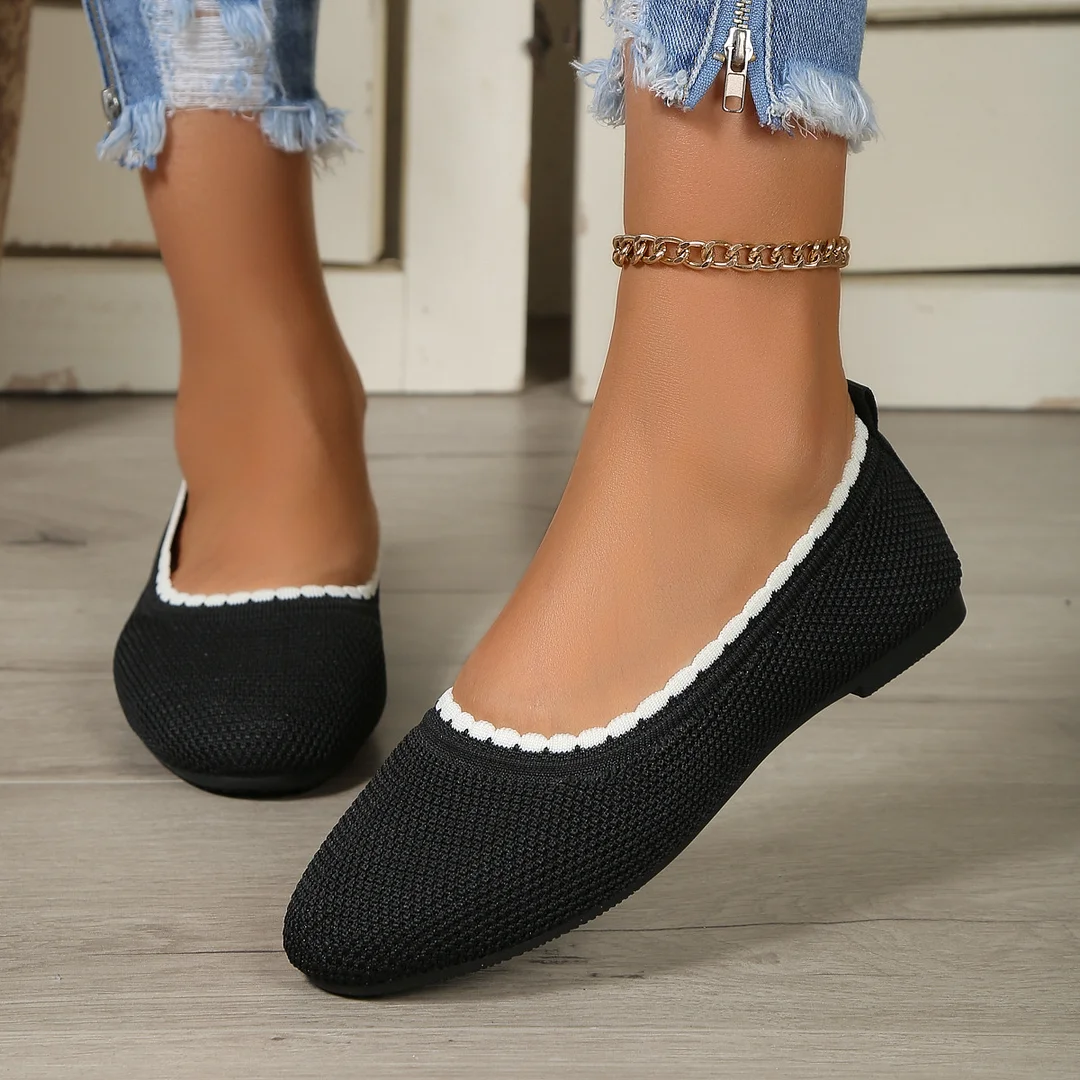 Tanguoant Tanguoant Fashion Large Size Round Head Shallow Mouth New Casual One Foot Pedal Single Shoe Woman