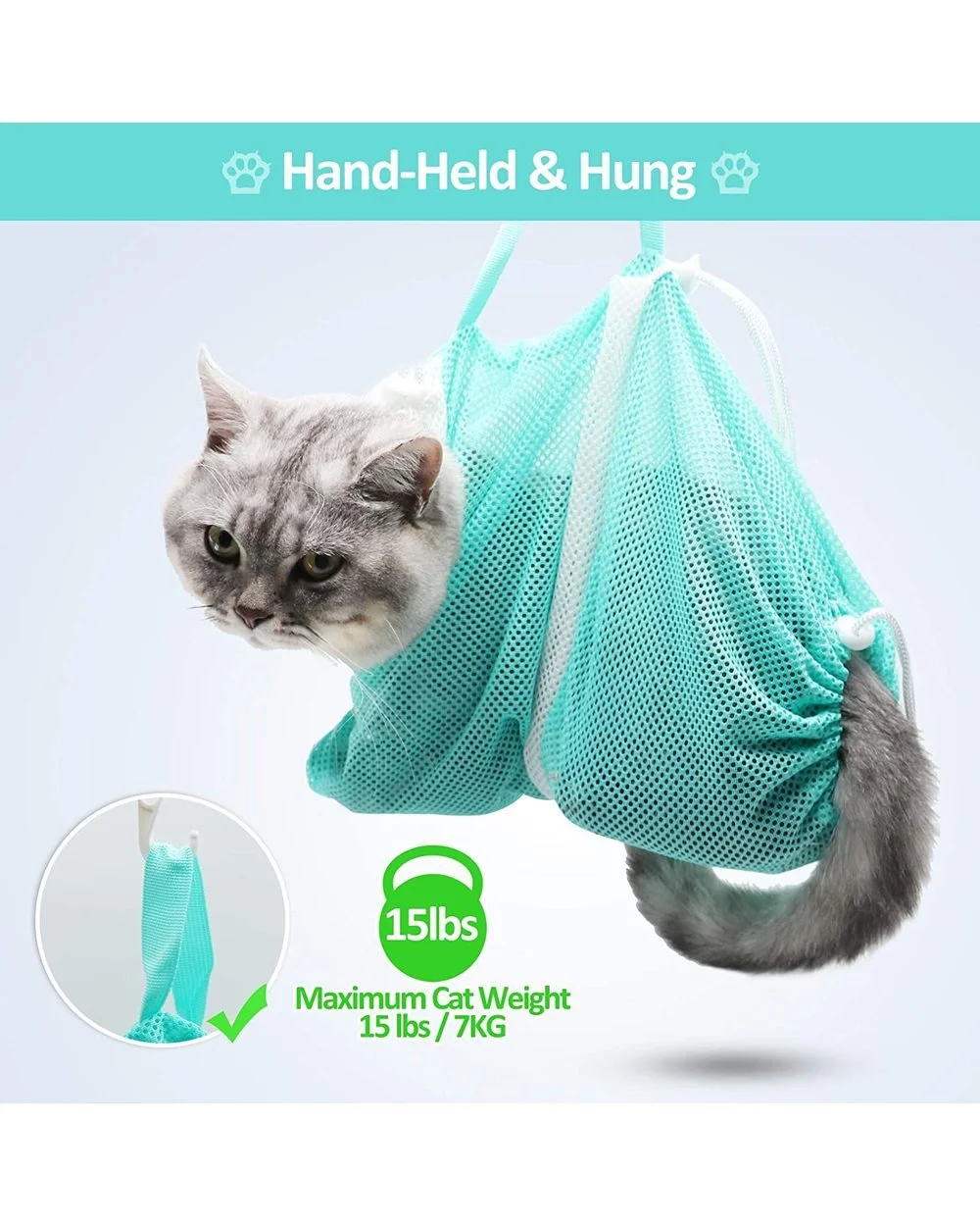 (41% OFF Today!) Multi-functional Pet Grooming Bath Bag (Buy 3 colors get 1 free)