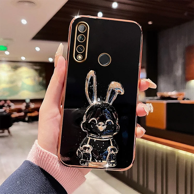 Rabbit Astronaut Phone Case For Huawei Y9 Prime 2019 Y9S P30 Lite P20 Pro P40 P50 For Huawei Mate 20 Pro Y6P Y8P Y9A Stand Cover