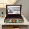 Wood Mandala Diamond Painting Jewelry Storage Box for Necklaces Earrings Rings
