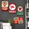 4PCS Gas Oil - Metal Tin Signs Set(8*12Inch/12*16Inch) - Garage