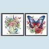 2Pack Flower Butterfly-Crystal Rhinestone Diamond Painting(30x30cm)