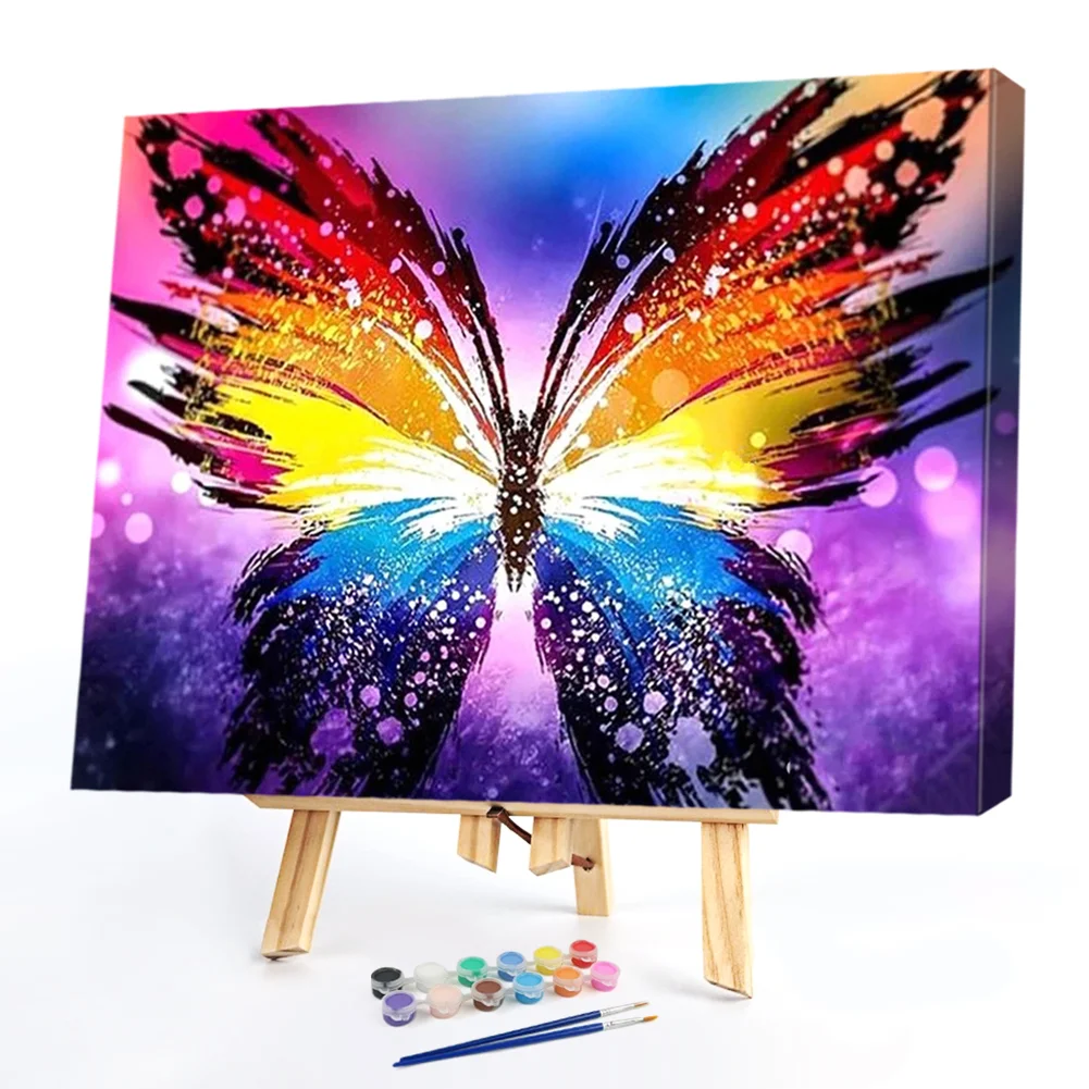 Color Butterfly - Paint By Numbers(50*40CM)