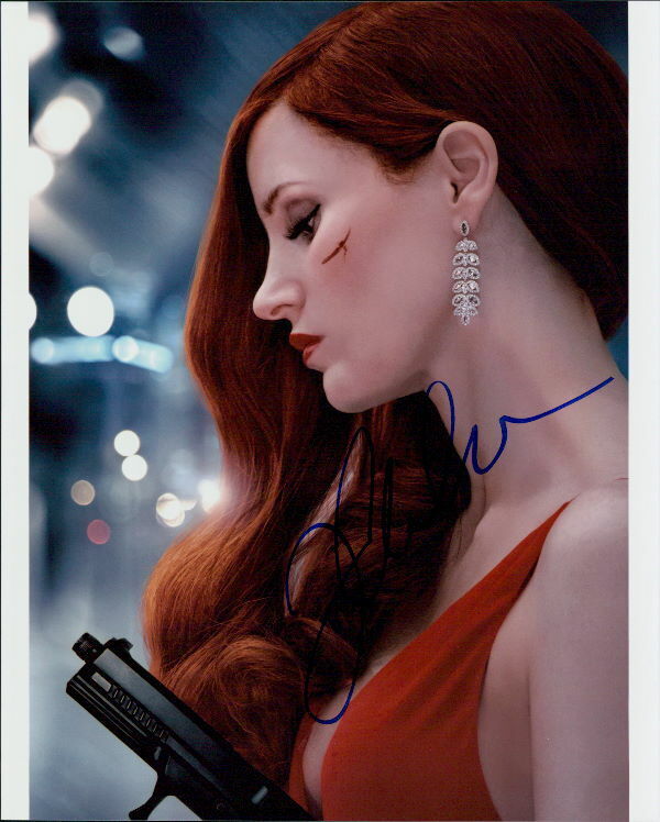 Jessica Chastain (Ava) signed 8x10 Photo Poster painting in-person