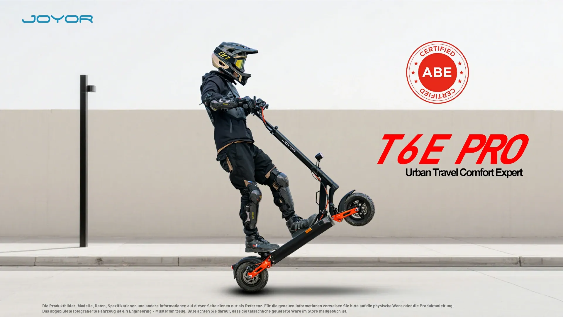 Joyor T6EPRO electric scooter full body showing foldable design