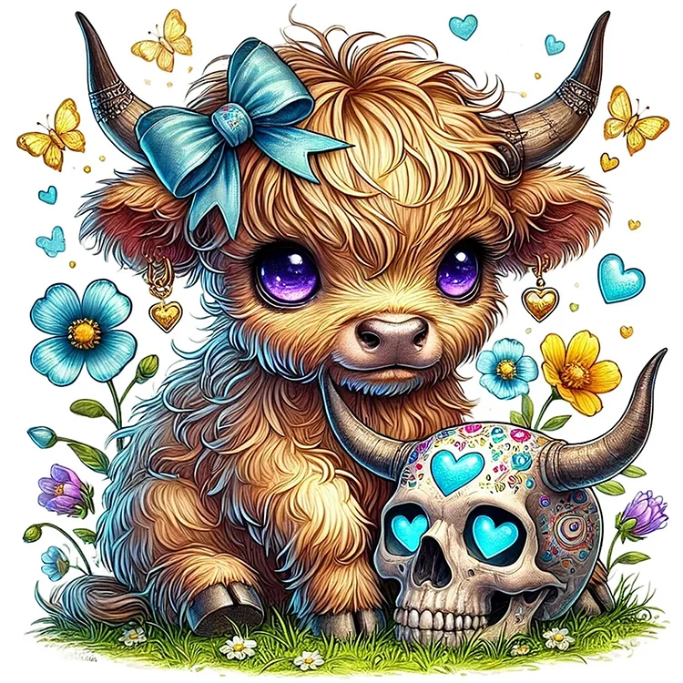 Halloween Yak - Full Round - Diamond Painting(30*30cm)