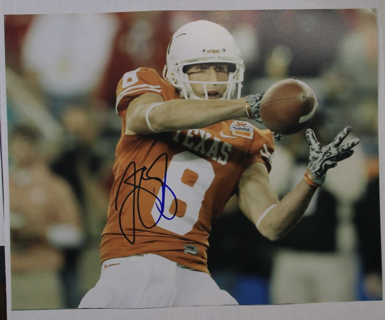 Jordan Shipley Signed Autographed Glossy 11x14 Photo Poster painting Texas Longhorns - COA Matching Holograms