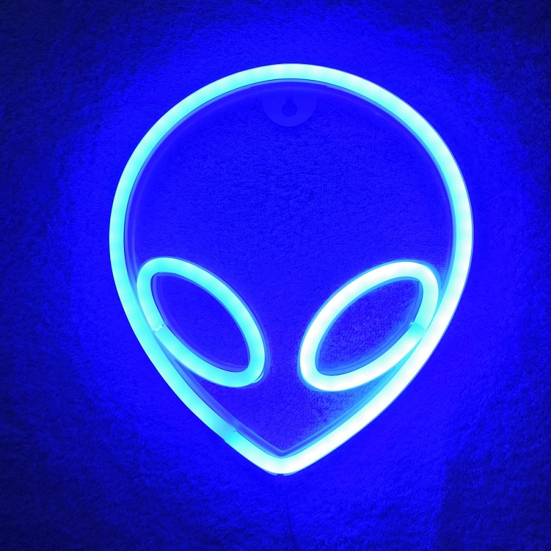 

Alien Face - Led Neon Light Sign, 501 Original