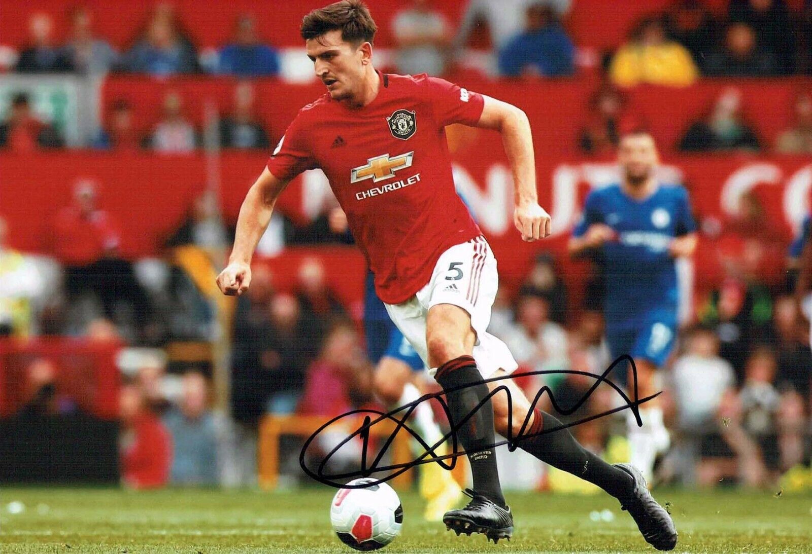 Harry MAGUIRE Signed Autograph 12x8 Photo Poster painting 3 AFTAL COA Manchester United Man Utd