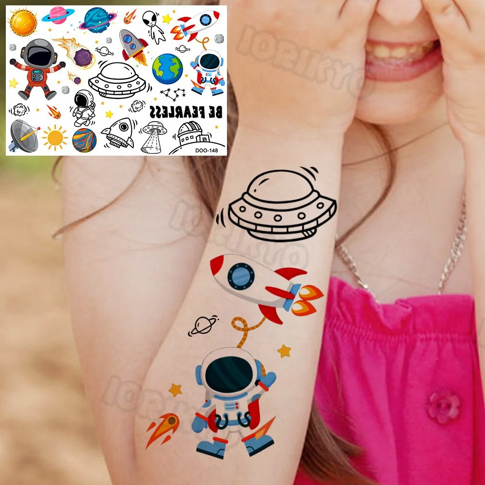 Roaring T-Rex Temporary Tattoo For Kids Boy Son Girls Fake Dinosaur Tattoo Sticker Cartoon Egg Tiny Tatoos Toddler Hands Arm